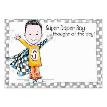 Super Duper Boy Lunchbox Love Note - Business Card