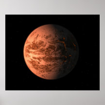 Super Earth Gliese 876 D Terrestrial Planet Posters
