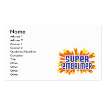 Super Embalmer Business Card Templates