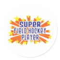 Super Field Hockey Player stickers