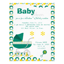 Super-Fun Baby Buggy Personalised Announcements