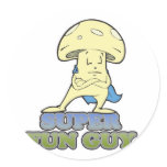 super fun guy fungi mushroom stickers