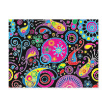 Super Funky Paisley Pattern Post Card