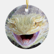 Super Happy Bearded Dragon Christmas Ornaments