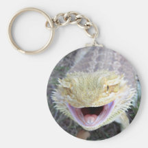 Super Happy Bearded Dragon Key Chain