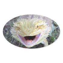Super Happy Bearded Dragon Sticker