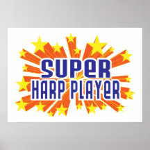 Super Harp Player Print