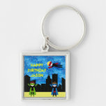 Super Hero Boys Bithday Party Keychains