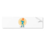 Super Hero Flame bumper stickers