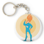 Super Hero Flame keychains