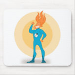Super Hero Flame mousepads