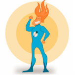 Super Hero Flame photo sculptures