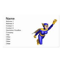 Super Hero Woman Business Card