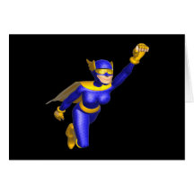 Super Hero Woman Card