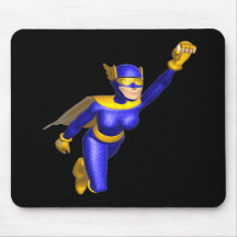 Super Hero Woman Mouse Pad