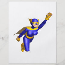 Super Hero Woman Personalized Flyer