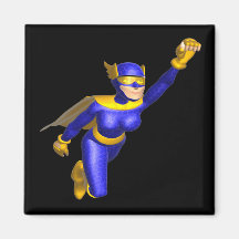 Super Hero Woman Refrigerator Magnet