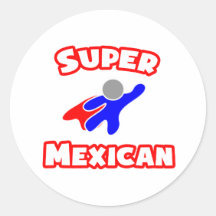 Super Mexican Round Sticker