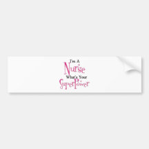 Super Nurse Bumper Sticker