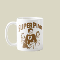 Super Pimp Mug mugs