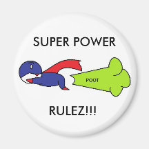 SUPER POWER RULEZ!!! FRIDGE MAGNETS