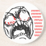 super rage face meme rofl beverage coaster