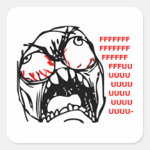 super rage face meme rofl stickers