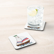 Super Sailboat Drink Coasters