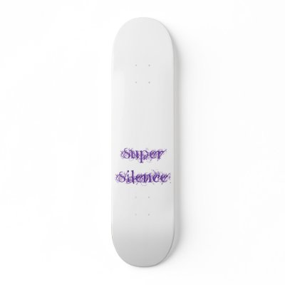 Super Silence Custom Skate Board by batey5