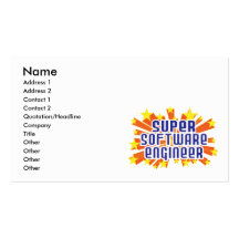 Super Software Engineer Business Card Template