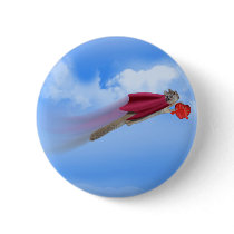 Super Squirrel Delivery With Valentine Candy Pinback Button