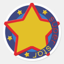 Super Star Cupcake Topper/Sticker