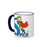 Super Stick Figure Hero Coffee Mugs