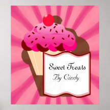 Super Sweet Cupcake Bakery Print