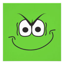 Super Villain Birthday Party Invitation Green