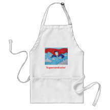 Superconductor cartoon apron