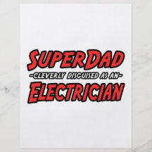 SuperDad...Electrician Personalised Flyer