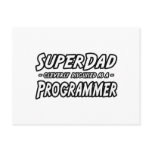 SuperDad...Programmer postcards