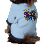 SuperDad! with Stars and Cartoon Design Pet Shirt