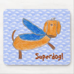 Superdog! (Maggie) mouse pad mousepads