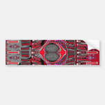 Superfly in dark red and pink bumper stickers