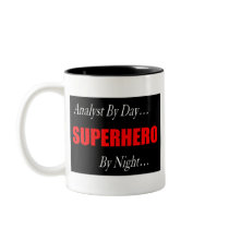 Superhero Analyst Coffee Mugs