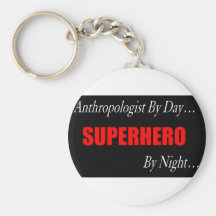 Superhero Anthropologist Keychain