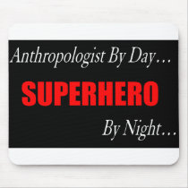 Superhero Anthropologist Mouse Pads