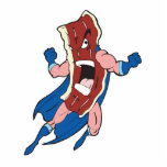 superhero bacon cartoon character photo sculptures