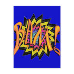 Superhero BAM! Postcard