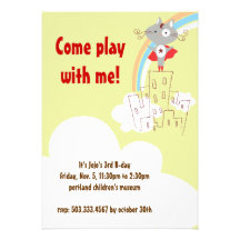 Superhero Birthday Invitation