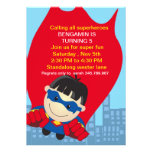 Superhero Birthday Invitation for the super boy