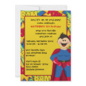 Superhero Birthday Party Invitation