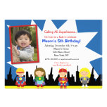 Superhero Birthday Party Invitations